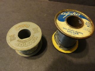 Vintage Lead 95/tin 5/ant Oatey Solder Alpha Sn60 Rosin Core