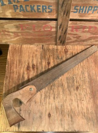 Vintage Double Edge 14” Blade Hand Saw Unbranded - Repurpose Project