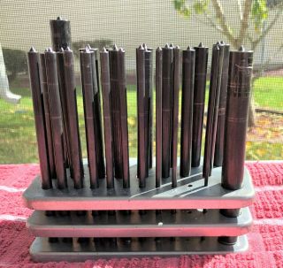 Vintage Hole Transfer Punch Set (3/32 To 1/2 ")