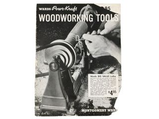 Vintage 1934 Montgomery Wards Powr - Kraft Woodworking Tools
