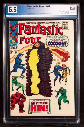 Fantastic Four 67 Pgx 6.  5 F,  Fine Plus First Him Adam Warlock Gotg,  Cgc