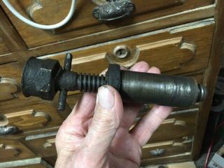 Champion No 90 Post Drill Feed Screw Ass.  Antique Blacksmith Tool Anvil Forge