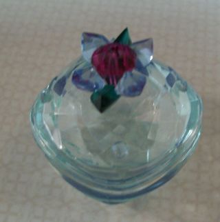 Crystal Miniature Treasure Or Trinket Box Iris Arc?