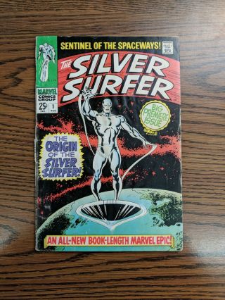 1968 Marvel Silver Surfer 1 Authentic Comic Book Inv0012