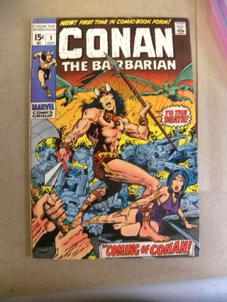Marvel 1970 Key Conan The Barbarian 1 1st Appearance Barry Windsor - Smith Qq