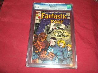Fantastic Four 45 Marvel 1965 Cgc 5.  5 Comic 1st Inhumans See Store