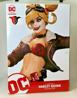 Dc Collectibles Dc Comic Bombshells Deluxe Harley Quinn Statue Dc Direct Ap27