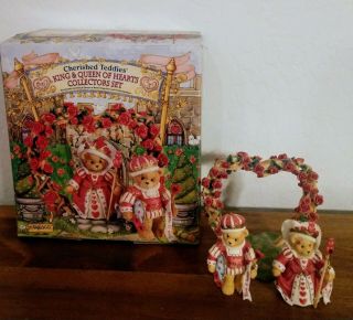 Cherished Teddies King And Queen Of Hearts Collectors Set -