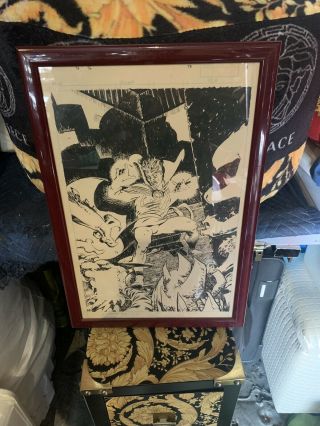 Dr Strange Nr 64 Story Board Book Black & White Draft,  Framed,