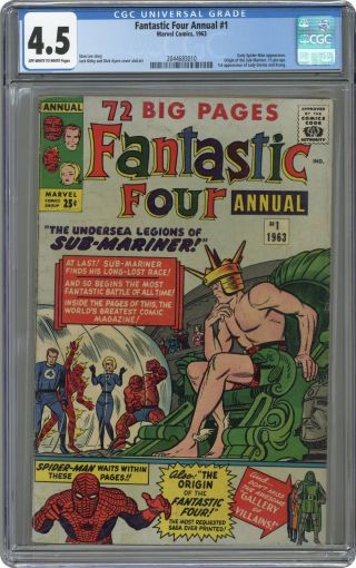 Fantastic Four Annual 1 Cgc 4.  5 1963 2044683010