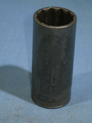Vintage Snap - On Usa 1/2 " Drive 1 - 1/16 " 12 - Point Deep Socket S - 340 1/2 Made 1945