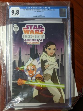 Cgc 9.  8 Star Wars Forces Of Destiny Ahsoka & Padme Only 3 On Census