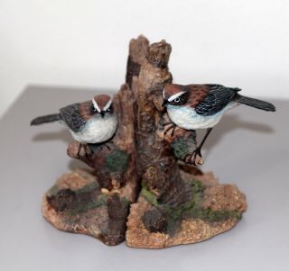 Hour Of Power Sparrows Club 2002 Heavy Bird Bookends/statue,  Matt 6:26 2