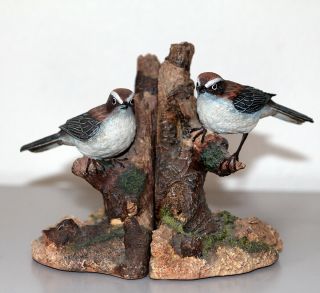 Hour Of Power Sparrows Club 2002 Heavy Bird Bookends/statue,  Matt 6:26 3