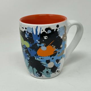 Stoneware 08 College Coffee Mug Paint Splatter Jackson Pollock Art Style
