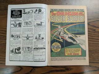 1968 MARVEL SILVER SURFER 1 AUTHENTIC COMIC BOOK INV0013 4