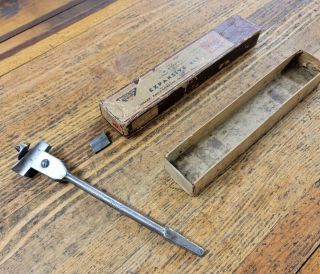 Vintage Tools Brace Bit Hand Drill Auger Bits Millers Falls 152 Expansive ☆usa