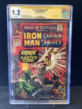 Tales Of Suspense 87 Cgc Ss Stan Lee Signed Graded 9.  2