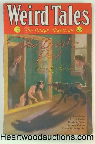 Weird Tales Jun 1932 1st Weird Tales Cover By J.  Allen St.  John -