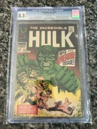 Incredible Hulk 102 Cgc 8.  5 White Pages 1st Issue Origin Retold