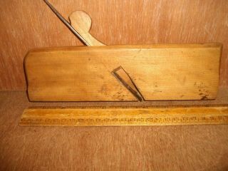V674 Antique Wood Rabbet Plane 3/8 " Edge With Guide