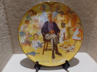 Norman Rockwell Collector Plate " Rockwell Remembered " Large 10 Inch Plate - 1979