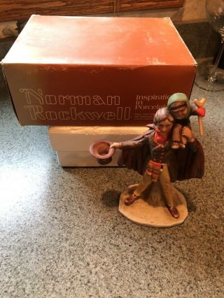 Adorable Norman Rockwell “tiny Tim” Figurine By Gorham 1974