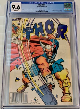 Thor 337 (11/83) “newsstand” Cgc 9.  6 1st Appearance Beta Ray Bill 60c Edition