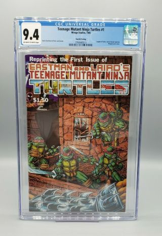 Teenage Mutant Ninja Turtles 1 4th Printing - Cgc 9.  4 - Mirage (1985)