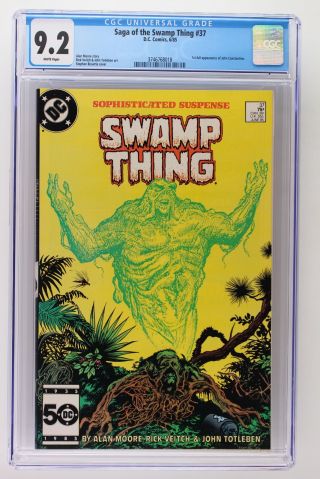 Saga Of The Swamp Thing 37 - Dc 1985 - Cgc 9.  2 - 1st App Of John Constantine