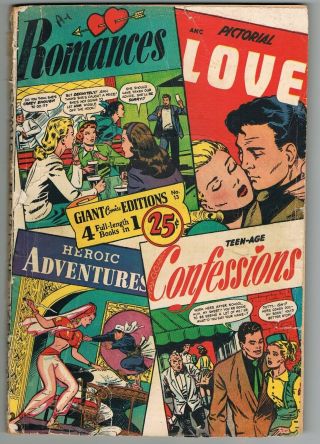 Giant Comics Editions 13 - St John 1950 - Romance - Matt Baker Art - Low Grade