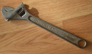 Vtg Crescent Tool Co Jamestown Ny 10 " Adjustable Wrench Made Usa Crestoloy Steel