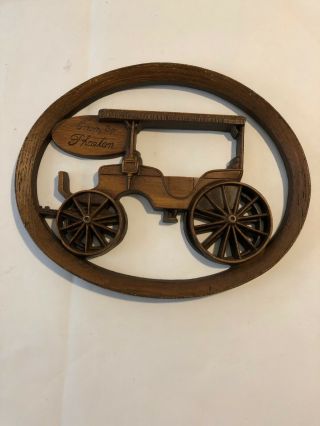 Vintage Burwood Products Company Hanging Wall Art Cars