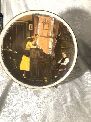 Norman Rockwell " The Marriage License " Plate Gorham Fine China 10.  75 Inches