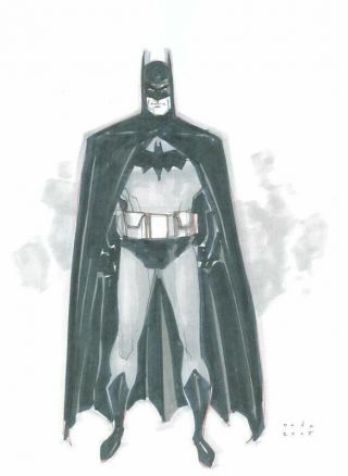 Comic Art Phil Noto Batman Convention Sketch 11x14