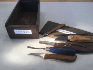 Wood Carving Tools - Plane - Chisels - W/ Box