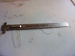 Snap - On Tools Pocket Ruler Usa Clip Depth Gauge Tool Vintage Use Sliding Clip