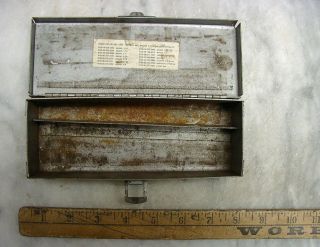 Vintage Small Wrench & Socket Box Box Only 7 - 1/4 " X 2 - 3/4 " X 1 - 5/8 "