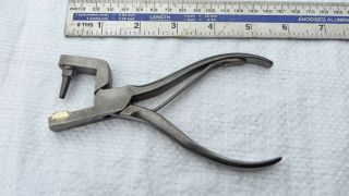 Antique Leatherworking Belt Punch Pliers By Handley Old Tool