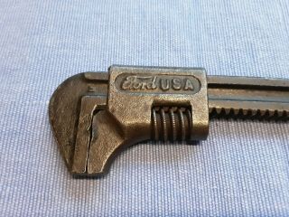 Vintage 9.  25 " Ford Adjustable Model A & T Wrench With Drain Plug End