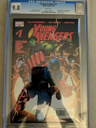 Young Avengers 1 Marvel 2005 Cgc 9.  8 1st Kate Bishop Patriot Hulkling Wiccan