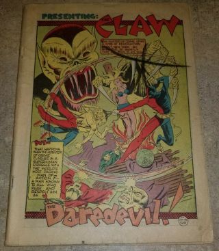 Silver Streak Comics 7 1940 2nd App.  Daredevil Lev Gleason Cover Less Comic