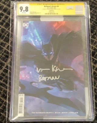 Val Kilmer Signed Batman’s Grave 4 Variant Cgc 9.  8 Batman Dc Comics 2020