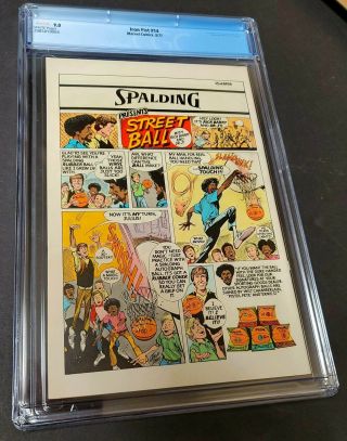 Iron Fist 14 (Aug 1977,  Marvel) CGC 9.  0 1st appearance Sabretooth WHITE PAGE ' S 2