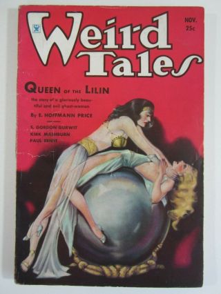 Weird Tales November 1934 Pulp Vg,  Robert E Howard Conan - Brundage Cover