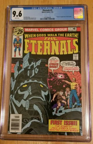 Eternals 1 1976 Marvel Comics 1st App&origin Eternals Cgc Graded 9.  6 Wp
