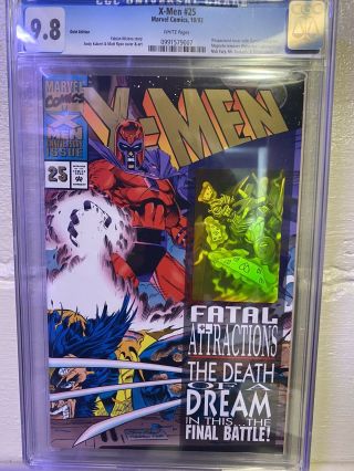 X - Men 25 Gold Edition Cgc 9.  8 Marvel 1993 Gambit Hologram Wraparound Marvel