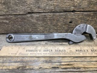 Vintage Heller Masterench / 8 Inch Wrench / Mechanic Tool W/spring Loaded Jaw