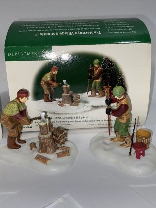 Dept 56 England Village " A Day At The Cabin "