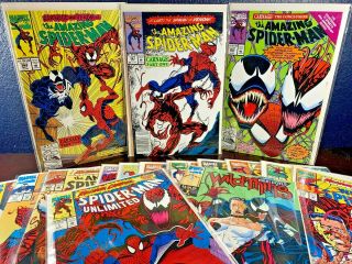 1st Appearance Carnage Spider - Man 361 Newsstand Upc 362 363 Maximum 1 - 14